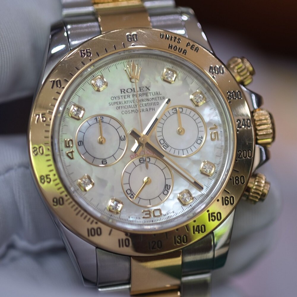 Đồng hồ Rolex Daytona 116523 Mặt MOP Yellow Rolesor