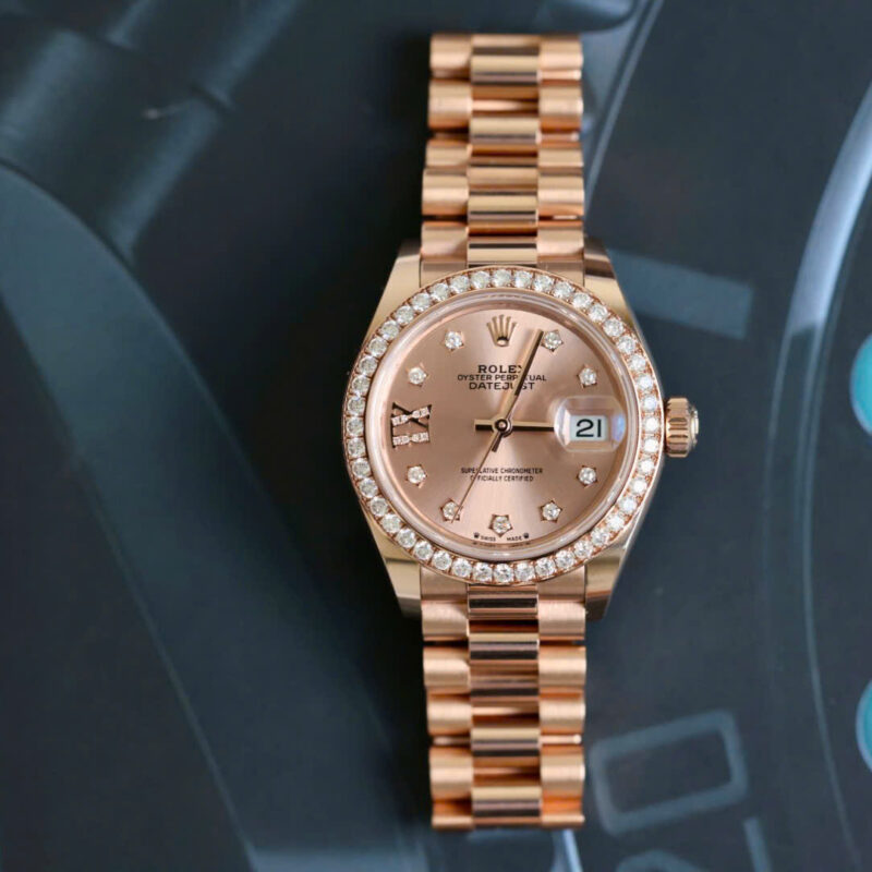 Đồng hồ Rolex Lady-Datejust 279135RBR Vàng Everose Size 28