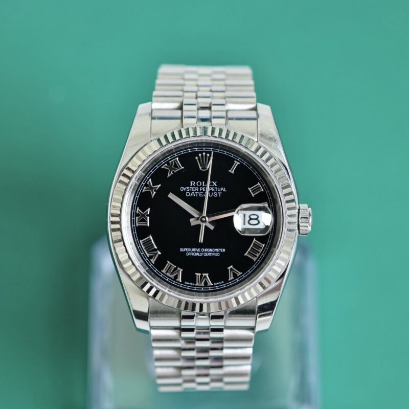 Đồng Hồ Rolex Datejust 116234 Mặt Số Đen