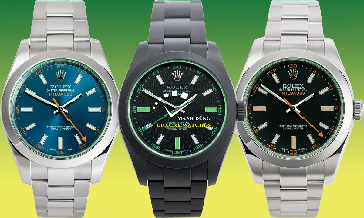 Điểm Nhấn Độc Đáo: Rolex Milgauss 116400GV Với Kính Glace Verte & Z-Blue